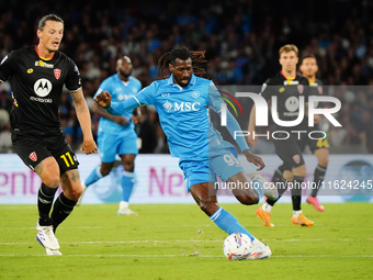 Andre-Frank Anguissa (SSC Napoli) during the Italian championship Serie A football match between SSC Napoli and AC Monza in Naples, Italy, o...