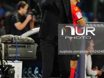 The head coach Alessandro Nesta (AC Monza) during the Italian championship Serie A football match between SSC Napoli and AC Monza in Naples,...