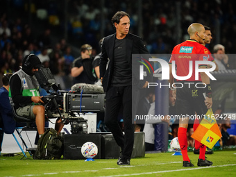 The head coach Alessandro Nesta (AC Monza) during the Italian championship Serie A football match between SSC Napoli and AC Monza in Naples,...