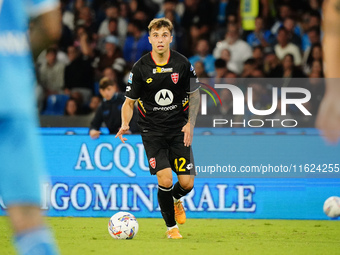 Alessandro Bianco (AC Monza) during the Italian championship Serie A football match between SSC Napoli and AC Monza in Naples, Italy, on Sep...