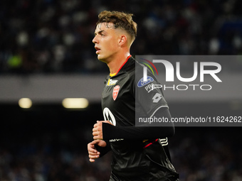 Daniel Maldini (AC Monza) during the Italian championship Serie A football match between SSC Napoli and AC Monza in Naples, Italy, on Septem...