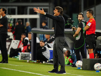 The head coach Antonio Conte (SSC Napoli) during the Italian championship Serie A football match between SSC Napoli and AC Monza in Naples,...