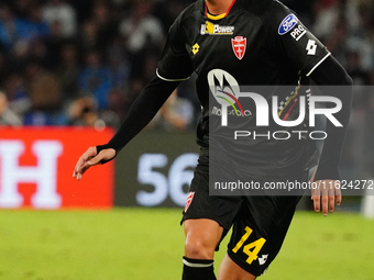 Daniel Maldini (AC Monza) during the Italian championship Serie A football match between SSC Napoli and AC Monza in Naples, Italy, on Septem...