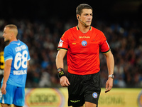 Gianluca Manganiello (Referee) officiates the Italian championship Serie A football match between SSC Napoli and AC Monza at Diego Armando M...