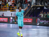 Timothey N'Guessan of FC Barcelona after the 17th IHF Men's Club World Championship 2024 preliminary round match between Al Ahly Sporting Cl...