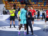 Dika MEM wins Man of the Match after the 17th IHF Men's Club World Championship 2024 preliminary round match between Al Ahly Sporting Club a...