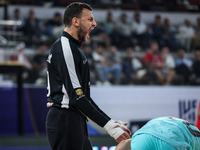 Mohamed Ibrahim of Al Ahly SC during the 17th IHF Men's Handball Club World Championship 2024 preliminary round match between Al Ahly Sporti...