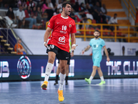 Abd Elrahman Abdou of Al Ahly SC celebrates during the 17th IHF Men's Club World Championship 2024 preliminary round match between Al Ahly S...