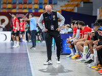 Coach Stefan Madsen of AL Ahly SC during the 17th IHF Men's Handball Club World Championship 2024 preliminary round match between Al Ahly Sp...