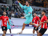 Luis Diogo DA SOUSA FRADE of FC Barcelona tries to score during the 17th IHF Men's Club World Championship 2024 preliminary round match betw...