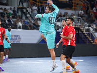 Luis Diogo DA SOUSA FRADE of FC Barcelona tries to score during the 17th IHF Men's Club World Championship 2024 preliminary round match betw...