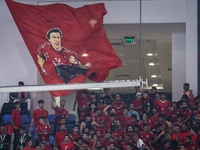 Fans of Al Ahly SC during the 17th IHF Men's Handball Club World Championship 2024 preliminary round match between Al Ahly Sporting Club and...