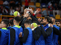 Team Al Ahly SC before the 17th IHF Men's Handball Club World Championship 2024 preliminary round match between Al Ahly Sporting Club and FC...