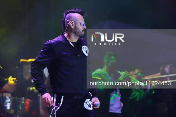 Los Estramboticos perform at the ''Hasta Siempre Presidente -Fest'' at the Monument to the Revolution in Mexico City, Mexico, on September 2...