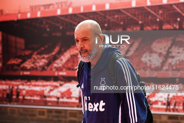 Nuno Espirito Santo is the Nottingham Forest head coach during the Premier League match between Nottingham Forest and Fulham at the City Gro...