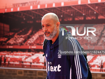 Nuno Espirito Santo is the Nottingham Forest head coach during the Premier League match between Nottingham Forest and Fulham at the City Gro...