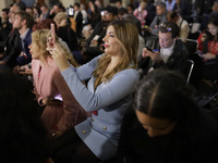 Journalists follow Andres Manuel Lopez Obrador, President of Mexico, during his last press conference at the National Palace in Mexico City,...