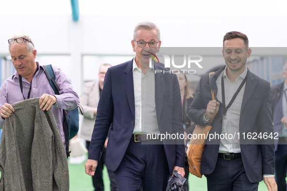 New editor of The Spectator Michael Gove at the Conservative Party Conference at the International Conference Centre in Birmingham, United K...