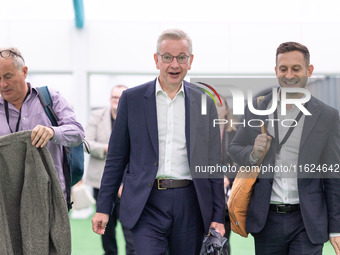 New editor of The Spectator Michael Gove at the Conservative Party Conference at the International Conference Centre in Birmingham, United K...