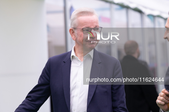 New editor of The Spectator Michael Gove at the Conservative Party Conference at the International Conference Centre in Birmingham, United K...