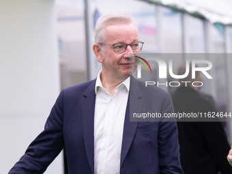 New editor of The Spectator Michael Gove at the Conservative Party Conference at the International Conference Centre in Birmingham, United K...