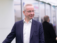 New editor of The Spectator Michael Gove at the Conservative Party Conference at the International Conference Centre in Birmingham, United K...