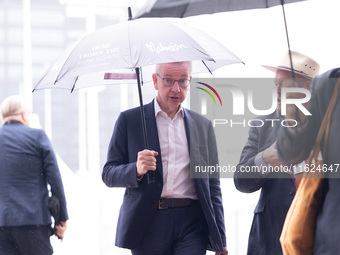 New editor of The Spectator Michael Gove at the Conservative Party Conference at the International Conference Centre in Birmingham, United K...