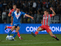 Ante Matteo Juric of Brescia Calcio FC during the Italian Serie B soccer championship football match between Brescia Calcio FC and US Cremon...