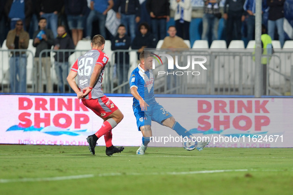 Michele Besaggio of Brescia Calcio FC during the Italian Serie B soccer championship football match between Brescia Calcio FC and US Cremone...