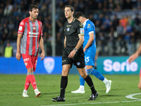 The referee of the match, Giovanni Ayroldi of the Molfetta delegation, during the Italian Serie B soccer championship football match between...