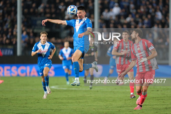 Ante Matteo Juric of Brescia Calcio FC during the Italian Serie B soccer match between Brescia Calcio FC and US Cremonese at Mario Rigamonti...