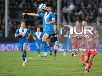 Ante Matteo Juric of Brescia Calcio FC during the Italian Serie B soccer match between Brescia Calcio FC and US Cremonese at Mario Rigamonti...