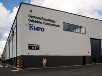 A building of a newly opened plastic recycle plant in Krakow, Poland on September 30, 2024. The innovative plant will be able to recycle pla...