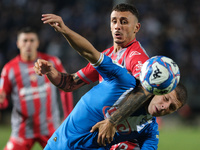 Michele Besaggio of Brescia Calcio FC contrasts with Michele Castagnetti of US Cremonese during the Italian Serie B soccer championship matc...