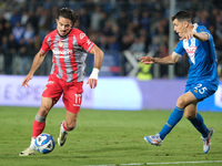 Leonardo Sernicola of US Cremonese during the Italian Serie B soccer match between Brescia Calcio FC and US Cremonese at Mario Rigamonti Sta...