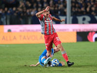 Valentin Antov of US Cremonese during the Italian Serie B soccer championship football match between Brescia Calcio FC and US Cremonese at M...