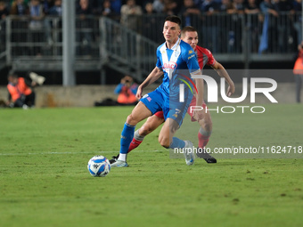 Ante Matteo Juric of Brescia Calcio FC during the Italian Serie B soccer match between Brescia Calcio FC and US Cremonese at Mario Rigamonti...