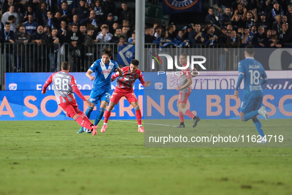 Gennaro Borrelli of Brescia Calcio FC carries the ball during the Italian Serie B soccer championship football match between Brescia Calcio...