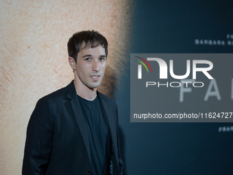 Actor Marco Cicalese attends the ''Familia'' photocall at Cinema Adriano in Rome, Italy, on September 30, 2024. (