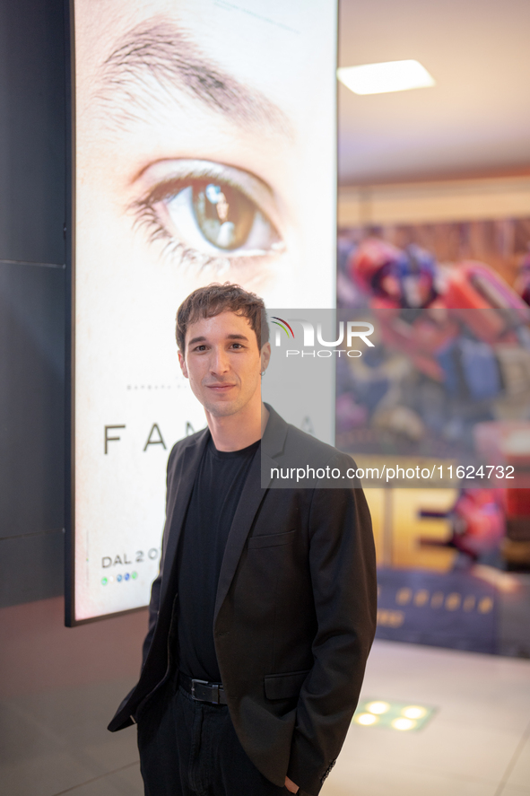 Actor Marco Cicalese attends the ''Familia'' photocall at Cinema Adriano in Rome, Italy, on September 30, 2024. 