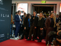 Actor Francesco Gheghi attends the ''Familia'' photocall at Cinema Adriano in Rome, Italy, on September 30, 2024. (