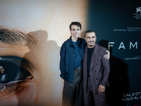 Actors Francesco Gheghi and Francesco Di Leva attend the ''Familia'' photocall at Cinema Adriano in Rome, Italy, on September 30, 2024. (