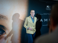 Actor Maurizio Lombardi attends the ''Familia'' photocall at Cinema Adriano in Rome, Italy, on September 30, 2024. (