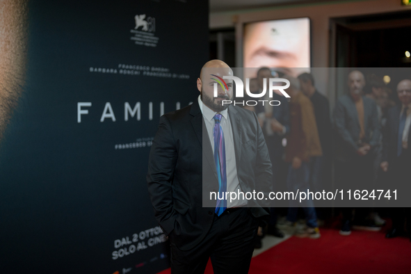 Luigi Celeste attends the ''Familia'' photocall at Cinema Adriano in Rome, Italy, on September 30, 2024. 