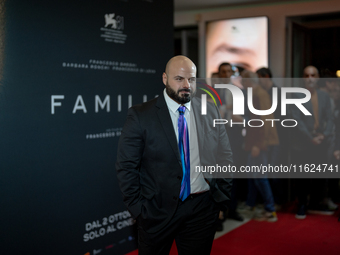 Luigi Celeste attends the ''Familia'' photocall at Cinema Adriano in Rome, Italy, on September 30, 2024. (