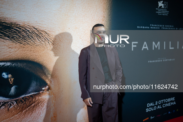 Actor Francesco Di Leva attends the ''Familia'' photocall at Cinema Adriano in Rome, Italy, on September 30, 2024. 