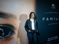 Actress Barbara Ronchi attends the ''Familia'' photocall at Cinema Adriano in Rome, Italy, on September 30, 2024. (