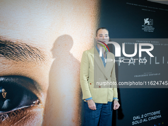 Actor Maurizio Lombardi attends the ''Familia'' photocall at Cinema Adriano in Rome, Italy, on September 30, 2024. (