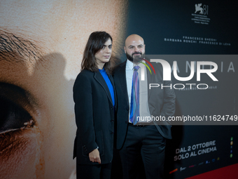 Luigi Celeste and Francesco Costabile attend the ''Familia'' photocall at Cinema Adriano in Rome, Italy, on September 30, 2024. (