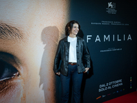 Actress Barbara Ronchi attends the ''Familia'' photocall at Cinema Adriano in Rome, Italy, on September 30, 2024. (